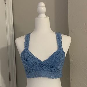 blue lace aerie bralette